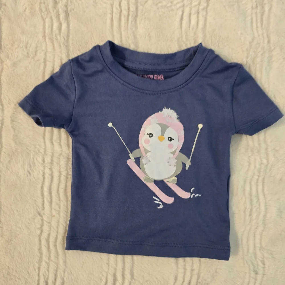 Penelope Mack Navy and Light Pink Penguin Pajama Bundle - Picture 2 of 9
